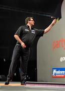 12 October 2014; James Wade in action during his match with Michael van Gerwen. partypoker.com World Grand Prix Final, Citywest Hotel, Saggart, Co. Dublin. Picture credit: Barry Cregg / SPORTSFILE