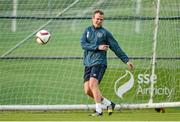 13 October 2014; Republic of Ireland's Glenn Whelan in action during squad training ahead of their UEFA EURO 2016 Championship Qualifer, Group D, game against Germany on Tuesday. Republic of Ireland Squad Training, Gannon Park, Malahide, Co. Dublin. Picture credit: Brendan Moran / SPORTSFILE