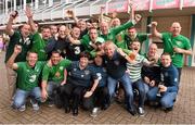 13 October 2014; Republic of Ireland supporters in Gelsenkirchen, Germany, ahead of their side's UEFA EURO 2016 Championship Qualifer, Group D, game against Germany on Tuesday. Gelsenkirchen, Germany. Picture credit: David Maher / SPORTSFILE