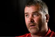 14 October 2014; Munster head coach Anthony Foley during a press conference ahead of their European Rugby Champions Cup 2014/15, Pool 1, Round 1, game against Sale Sharks on Saturday. Munster Rugby Press Conference, Castletroy Park Hotel, Limerick. Picture credit: Diarmuid Greene / SPORTSFILE