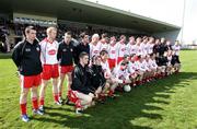 8 April 2007; The Tyrone squad prepare for the team picture. Allianz National Football League, Division 1A, Round 7, Tyrone v Mayo, Healy Park, Omagh, Co. Tyrone. Picture credit: Oliver McVeigh / SPORTSFILE