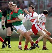8 April 2007; Ger Brady, Mayo, in action against Joe McMahon, Tyrone. Allianz National Football League, Division 1A, Round 7, Tyrone v Mayo, Healy Park, Omagh, Co. Tyrone. Picture credit: Oliver McVeigh / SPORTSFILE