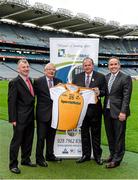 15 October 2014; Uachtarán Chumann Lúthchleas Gael Liam Ó Néill, second from right, with from left, Peter Gormley and Patrick Gormley, Sperrin Metal Storage Solutions, and Paddy Darcy, Secretary Middle East County Board, in attendance at the launch of the Middle East GAA League sponsorship with Sperrin Metal Storage Solutions. Croke Park, Dublin. Picture credit: Piaras Ó Mídheach / SPORTSFILE