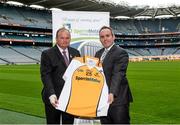15 October 2014; Uachtarán Chumann Lúthchleas Gael Liam Ó Néill, left, with Paddy Darcy, Secretary Middle East County Board, in attendance at the launch of the Middle East GAA League sponsorship with Sperrin Metal Storage Solutions. Croke Park, Dublin. Picture credit: Piaras Ó Mídheach / SPORTSFILE
