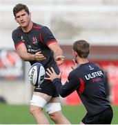 17 October 2014; Ulster's Robbie Diack during the squad captain's run ahead of their side's European Rugby Champions Cup 2014/15, Pool 3, Round 1, match against Leicester Tigers on Saturday. Ulster Rugby Captain's Run, Kingspan Stadium, Ravenhill Park, Belfast, Co. Antrim. Picture credit: John Dickson / SPORTSFILE