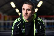 17 October 2014; David Oliver Joyce pictured at a press conference where his signing to AIBA Pro Boxing was announced. National Stadium, Dublin. Picture credit: Ramsey Cardy / SPORTSFILE