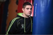 17 October 2014; Joe Ward pictured at a press conference where his signing to AIBA Pro Boxing was announced. National Stadium, Dublin. Picture credit: Ramsey Cardy / SPORTSFILE