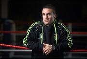 17 October 2014; David Oliver Joyce pictured at a press conference where his signing to AIBA Pro Boxing was announced. National Stadium, Dublin. Picture credit: Ramsey Cardy / SPORTSFILE