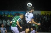 17 October 2014; Patrick Hoban, Dundalk, in action against Niall Cooney, Bray Wanderers. SSE Airtricity League Premier Division, Bray Wanderers v Dundalk. Carlisle Grounds, Bray, Co. Wicklow. Picture credit: David Maher / SPORTSFILE