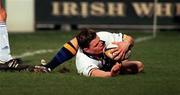 17 December 1999; Brian O'Driscoll of Leinster scores his side's first try during the Heineken European Cup Pool 1 match between Leinster and Stade Francais at Donnybrook Stadium in Dublin. Photo by Brendan Moran/Sportsfile