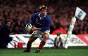 6 November 1999; Christophe Dominici of France during the Rugby World Cup Final match between Australia and France at the Millenium Stadium in Cardiff, Wales. Photo by Brendan Moran/Sportsfile