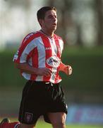 21 November 1999; Eddie McCallion of Derry City during the Eircom League Premier Division match between Shamrock Rovers and Derry City at Morton Stadium in Santry, Dublin. Photo by Ray McManus/Sportsfile