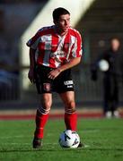 21 November 1999; Eddie McCallion of Derry City during the Eircom League Premier Division match between Shamrock Rovers and Derry City at Morton Stadium in Santry, Dublin. Photo by Ray McManus/Sportsfile
