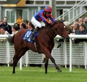 19 September 1999; Inkling, with Michael Kinane up, on their way to winning the MSCS European Breeders Fund at the Curragh Racecourse in Kildare. Photo by Sportsfile