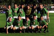 25 July 1999; The Republic of Ireland team ahead of the 1999 UEFA European U18 Championship Finals Third Place Match between Greece and Republic of Ireland at the Folkungavallen Stadium in Linköping, Sweden. Photo by David Maher/Sportsfile