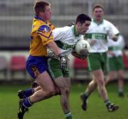 21 November 1999; Aidan Fennelly of Portlaoise in action against Des Macken of Na Fianna during the AIB Leinster Senior Club Football Championship Semi-Final match Na Fianna and Portlaoise at St Conleth's Park in Newbridge, Kildare. Photo by Brendan Moran/Sportsfile