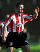 21 November 1999; Eamonn Doherty of Derry City during the Eircom League Premier Division match between Shamrock Rovers and Derry City at Morton Stadium in Santry, Dublin. Photo by Ray McManus/Sportsfile