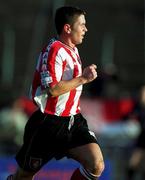 21 November 1999; Eddie McCallion of Derry City during the Eircom League Premier Division match between Shamrock Rovers and Derry City at Morton Stadium in Santry, Dublin. Photo by Ray McManus/Sportsfile