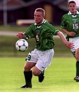 25 July 1999; Gerard Crossley of Republic of Ireland during the 1999 UEFA European U18 Championship Finals Third Place Match between Greece and Republic of Ireland at the Folkungavallen Stadium in Linköping, Sweden. Photo by David Maher/Sportsfile