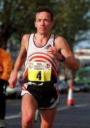 25 October 1999; Gerry Healy of Civil Service Harriers AC on his way to second place in the 98FM Dublin City Marathon in Dublin. Photo by Ray Lohan/Sportsfile