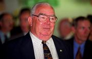 10 August 1999; Former GAA President John Dowling during the An Post GAA Team of the Millennium Unveiling at Croke Park in Dublin. Photo by Ray McManus/Sportsfile