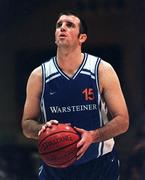 30 January 1999; John Leahy of Star of the Sea during the Sprite Cup Semi-Final match between Star of the Sea and Blue Demons at the National Basketball Arena in Tallaght, Dublin. Photo by Brendan Moran/Sportsfile