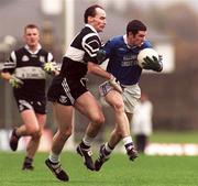7 November 1999; John Lynch of Laune Rangers in action against Francis McInerney of Doonbeg during the AIB Munster Senior Club Football Championship semi-final match between Doonbeg and Laune Rangers at Fitzgerald Stadium in Killarney, Kerry. Photo by Damien Eagers/Sportsfile