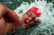 28 August 1999; John Bailey during the Liffey Swim in Dublin. Photo by Ray McManus/Sportsfile