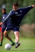 29 Aug 1999; Mark Kinsella during a Republic of Ireland training session at AUL Grounds in Clonshaugh, Dublin. Photo by David Maher/Sportsfile