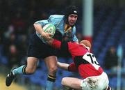 18 December 1999; Paddy Wallace of UCD RFC in action against Paul Barry of UCC RFC during the AIB All-Ireland League Division 2 match between UCD RFC and UCC RFC at Belfield Park in Dublin. Photo by Damien Eagers/Sportsfile