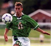 21 July 1999; Richie Partridge of Republic of Ireland during the Under 18 Championship Group B Round 2 between Georgia and Republic of Ireland at the Folkungavallen Stadium in Linköping, Sweden. Photo by David Maher/Sportsfile