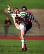 21 November 1999; Sean Francis of Shamrock Rovers in action against Peter Hutton of Derry City during the Eircom League Premier Division match between Shamrock Rovers and Derry City at Morton Stadium in Santry, Dublin. Photo by Ray Lohan/Sportsfile
