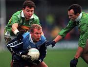 28 November 1999; Shane Ryan of Dublin in action against John McGlynn, left, and John Crowley of Kerry during the Church & General National Football League match between Dublin and Kerry at Parnell Park in Dublin. Photo by Aoife Rice/Sportsfile