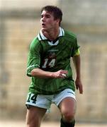 24 November 1999; Shaun Byrne of Republic of Ireland during the UEFA Under 18 Championship Preliminary Round match between Republic of Ireland and Malta at the Hibernians Football Ground in Paola, Malta. Photo by David Maher/Sportsfile