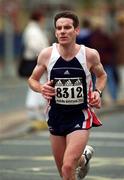 29 October 2001; A runner during the adidas Dublin Marathon. Picture credit; Ray McManus / SPORTSFILE