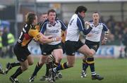13 April 2007; Leinster wing Shane Horgan escapes the clutches of Dragons centre Paul Emerick. Magners League, Newport Gwent Dragons v Leinster, Rodney Parade, Newport, Gwent, Wales. Picture credit; Tim Parfitt / SPORTSFILE