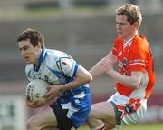 14 April 2007; Martin McElroy, Monaghan, in action against Stephen Finnegan, Armagh. Cadbury U21 Ulster Football Final, Armagh v Monaghan, Healy Park, Omagh, Co. Tyrone. Picture credit; Paul Mohan / SPORTSFILE