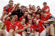 14 April 2007; The Armagh team celebrate after beating Monaghan. Cadbury U21 Ulster Football Final, Armagh v Monaghan, Healy Park, Omagh, Co. Tyrone. Picture credit; Paul Mohan / SPORTSFILE