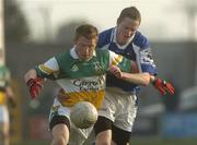 14 April 2007; Sean Ryan, Offaly, in action against Stephen Lalor, Laois. Cadbury U21 Leinster Football Final, Laois v Offaly, O'Moore Park, Portlaoise, Co. Laois. Picture credit; Pat Murphy / SPORTSFILE