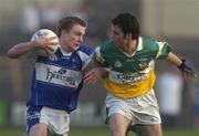 14 April 2007; David Conway, Laois, in action against Gerry Grehan, Offaly. Cadbury U21 Leinster Football Final, Laois v Offaly, O'Moore Park, Portlaoise, Co. Laois. Picture credit; Pat Murphy / SPORTSFILE