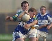 14 April 2007; Donal Brennan, Laois, in action against Eoghan Byrne, Offaly. Cadbury U21 Leinster Football Final, Laois v Offaly, O'Moore Park, Portlaoise, Co. Laois. Picture credit; Pat Murphy / SPORTSFILE
