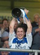 14 April 2007; Laois captain Cahir Healy lifts the cup after victory against Offaly. Cadbury U21 Leinster Football Final, Laois v Offaly, O'Moore Park, Portlaoise, Co. Laois. Picture credit; Pat Murphy / SPORTSFILE