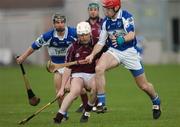15 April 2007; John Shaw, Westmeath, in action against James Young, Laois. Allianz National Hurling League, Division 2, Westmeath v Laois, O'Connor Park, Tullamore, Co. Offaly. Picture credit; Brian Lawless / SPORTSFILE