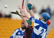 15 April 2007; Leo Smith, Westmeath, in action against Brian Campion, Laois. Allianz National Hurling League, Division 2, Westmeath v Laois, O'Connor Park, Tullamore, Co. Offaly. Picture credit; Brian Lawless / SPORTSFILE