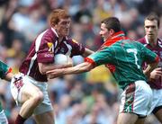 15 April 2007; Kieran Fitzgerald, Galway, in action against Ger Brady, left, and Peadar Gardiner, Mayo. Allianz National Football League Semi - Final, Division 1, Mayo v Galway, Croke Park, Dublin. Picture credit; David Maher / SPORTSFILE