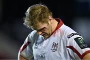 18 October 2014; Ulster'sChris Henry dejected after the game. European Rugby Champions Cup 2014/15, Pool 3, Round 1, Leicester Tigers v Ulster, Welford Road, Leicester, England. Picture credit: Ramsey Cardy / SPORTSFILE