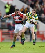 19 October 2014; Stephen Murray, Carbery Rangers, in action against Noel Galvin, Ballincollig. Cork County Senior Football Championship Final, Ballincollig v Carbery Rangers, Pairc Ui Chaoimh, Cork. Photo by Sportsfile