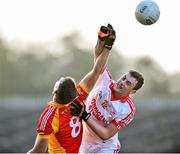 19 October 2014; Diarmuid O'Connor, Ballintubber, in action against Barry Moran, Castlebar Mitchels. Mayo County Senior Football Championship Final, Castlebar Mitchels v Ballintubber, MacHale Park, Castlebar, Co. Mayo. Picture credit: David Maher / SPORTSFILE