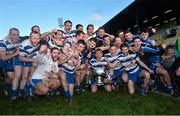 19 October 2014; The Navan O'Mahonys squad celebrate with the cup after the game. Meath County Senior Football Championship Final, Navan O'Mahonys v Donaghmore/Ashbourne, Páirc Tailteann, Navan, Co. Meath. Picture credit: Ramsey Cardy / SPORTSFILE