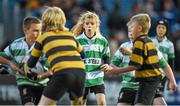 19 October 2014; Ruth Campbell, Naas RFC, during the Bank of Ireland's half-time mini games during the European Rugby Champions Cup 2014/15, Pool 2, Round 1 game between Leinster and Wasps at the RDS, Ballsbridge, Dublin. Picture credit: Stephen McCarthy / SPORTSFILE